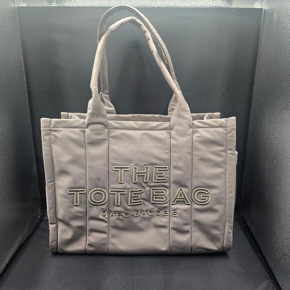Marc Jacobs The Puffy Nylon Large Tote Cement - Picture 1 of 10